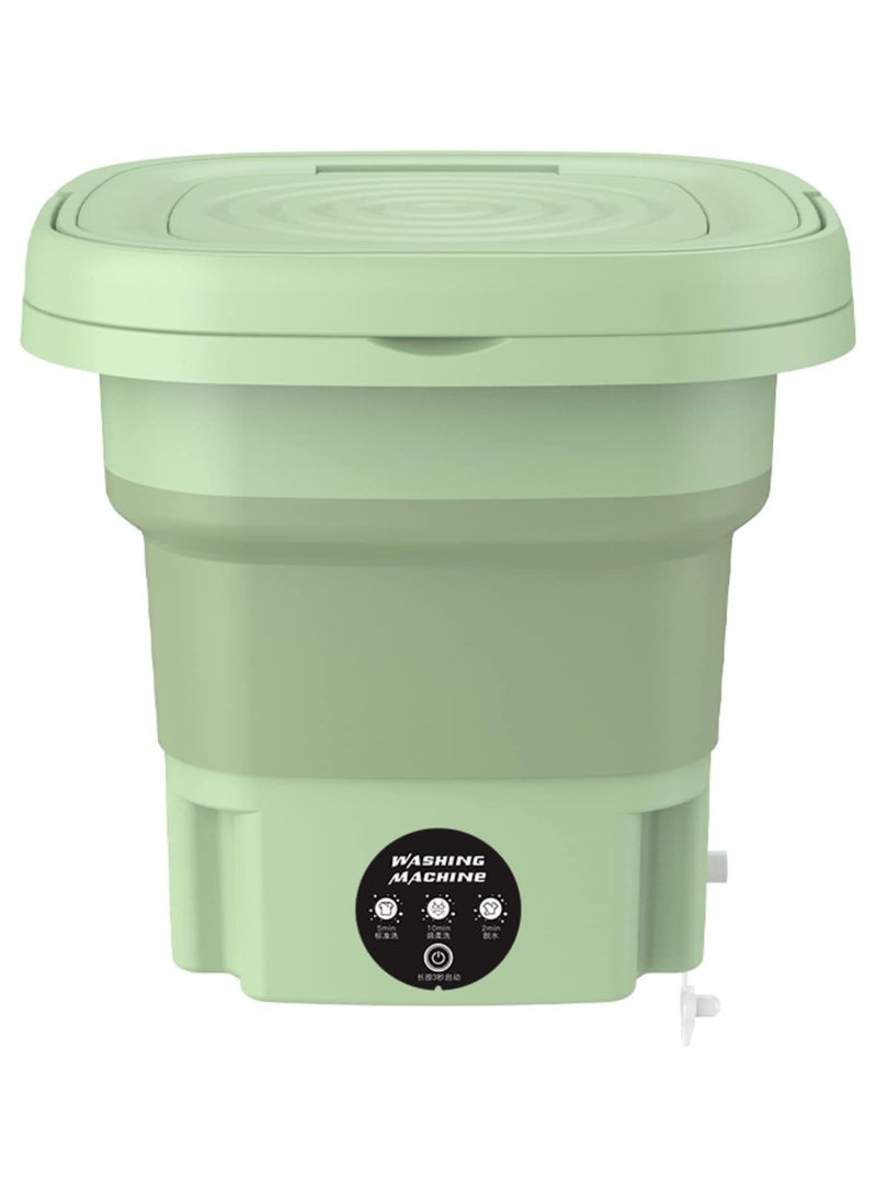 Portable Mini Folding Clothes Washing Machine, Bucket Automatic Mini Household Underwear Foldable Bucket Washer Baby Clothes Washing Machine, Suitable for Travelling, Camping, Apartment Dorm  - Image 2