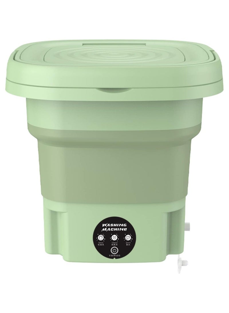 غسالة صغيرة محمولة قابلة للطي 8 لتر مع مجفف دوار للتنظيف بالموجات فوق الصوتية والتعقيم مع سلة تصريف - Image 3