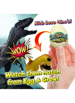Ja-Ru JA-RU Dinosaur Egg Growing Toys (1 Egg Assorted) Magic Surprise Hatching & Grow in Water Animals for Kids. Prefilled Toys. Bulk Jurassic Party Favors Easter Basket Fillers. 1745-1A  - Image 2