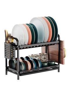 POWER Two-Tier Dish Drying Rack Black for Kitchen (52.5*24.3*34CM )  - Image 2