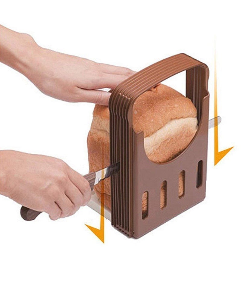 APURK Bread Slicer Adjustable Bread Toast Slicer Bagel Slicer Cutter Mold with 4 Slice Thicknesses Bread Slicer Bread Slicer for Kitchen - Image 4