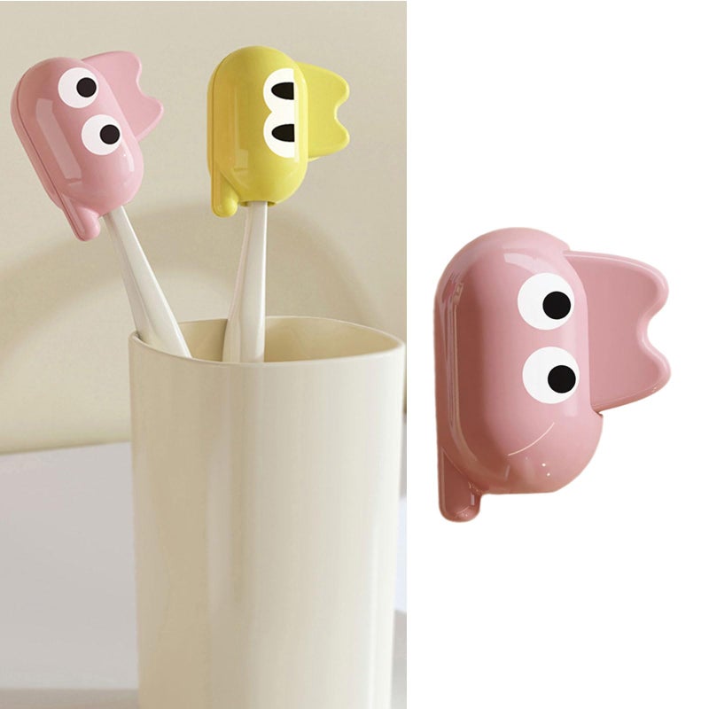 Yellow Cartoon Toothbrush Protective Cover Portable Travel Case with Ventilation Holes for Adults and Kids - Image 3