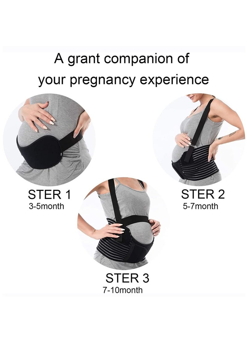SYOSI Maternity belt, Belly Band Support Maternity Belt Pregnancy Belly Band Waist Abdominal Back Belly Band Support Brace Adjustable Breathable Belly Support Care Pregnancy  - Image 3