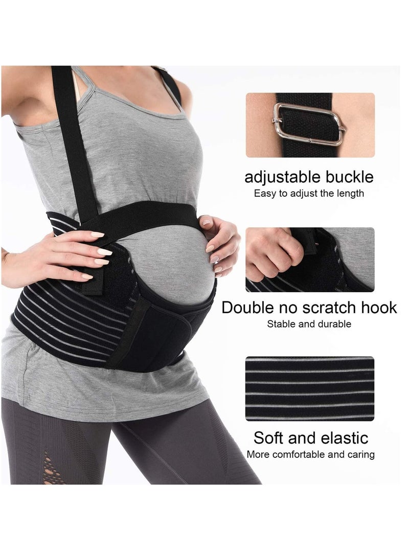 SYOSI Maternity belt, Belly Band Support Maternity Belt Pregnancy Belly Band Waist Abdominal Back Belly Band Support Brace Adjustable Breathable Belly Support Care Pregnancy  - Image 2