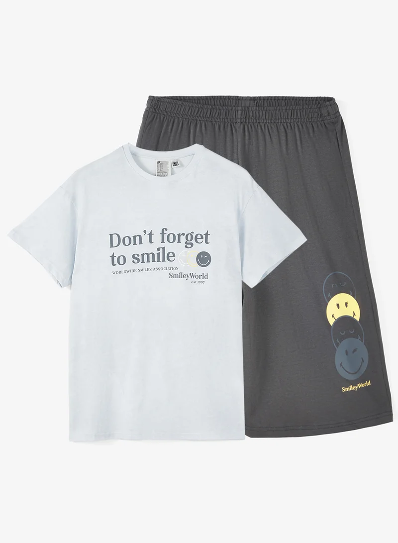 اتش اند ام بيجامة قطن مطبوعة