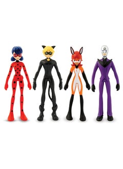 تي سي جي Bend-Ems - Miraculous Ladybug - شخصية الحركة الأصلية القابلة للانحناء والتحريك من التسعينيات  - Image 1