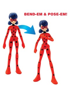 تي سي جي Bend-Ems - Miraculous Ladybug - شخصية الحركة الأصلية القابلة للانحناء والتحريك من التسعينيات  - Image 2