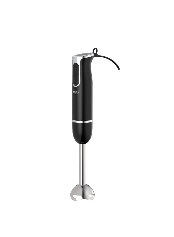 Winning Star Hand Blender – 2-in-1 Mixing & Mashing, Stainless Steel Blades, 2 Speeds, 400W – Black, ST-5553 - Image 5