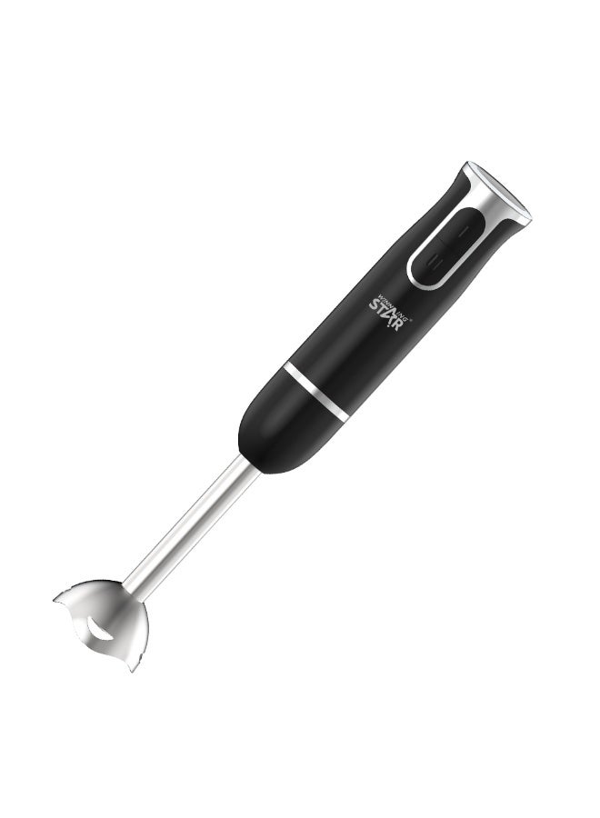 Winning Star Hand Blender – 2-in-1 Mixing & Mashing, Stainless Steel Blades, 2 Speeds, 400W – Black, ST-5553 - Image 3