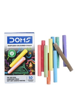 DOMS Doms Dustless Colour Chalk (Pack of 10)  - Image 1