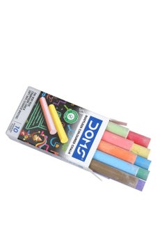 DOMS Doms Dustless Colour Chalk (Pack of 10)  - Image 2