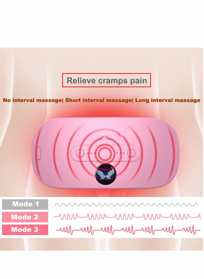 Generic - Portable Cordless Electric Heating Pad with 3 Heat Settings & Vibration Massage for Back & Belly Relief - Ideal for Women - Image 1