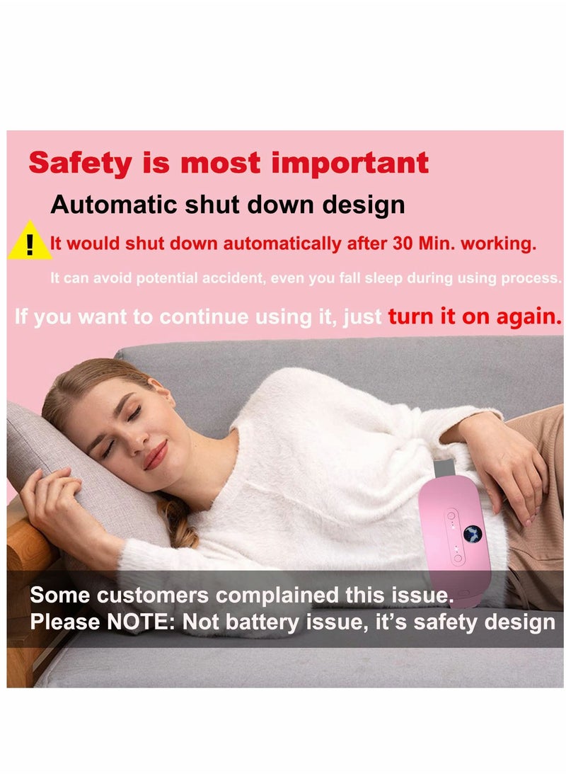 Generic - Portable Cordless Electric Heating Pad with 3 Heat Settings & Vibration Massage for Back & Belly Relief - Ideal for Women - Image 1