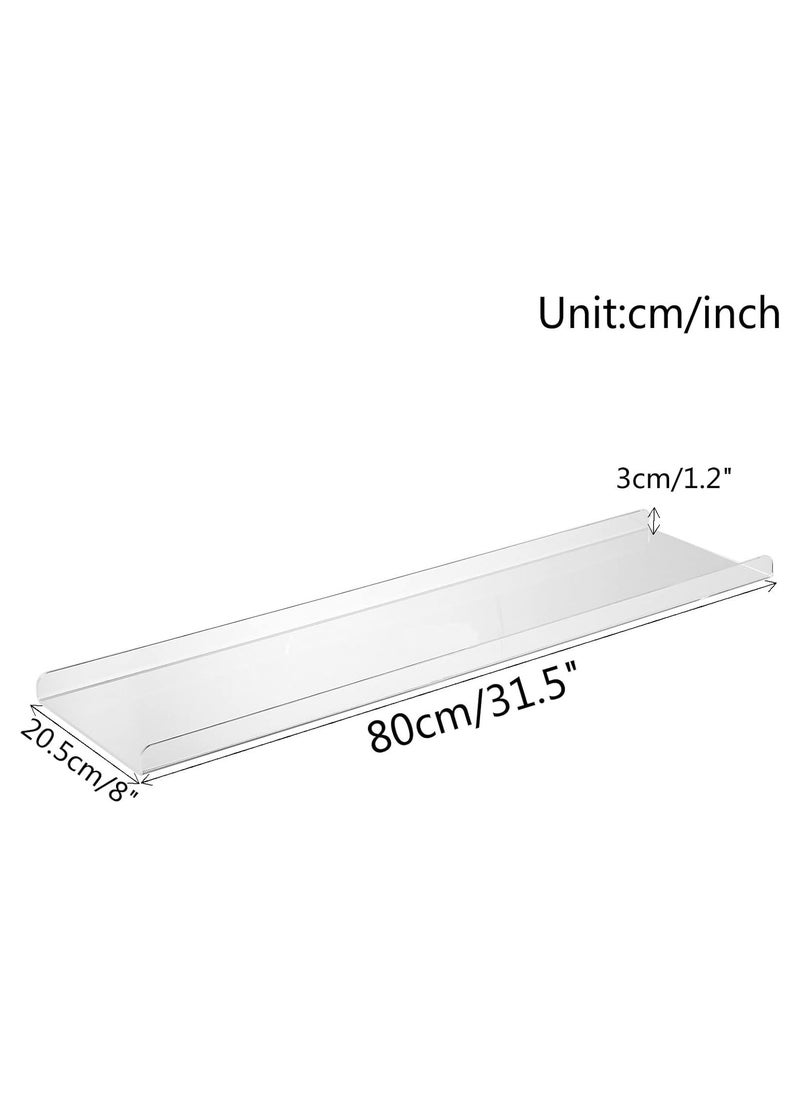Generic Clear Bathtub Tray Caddy, Bath Tub Rack Shelf, Luxury Bathroom Organizer Tablet Holder, Acrylic  - Image 3
