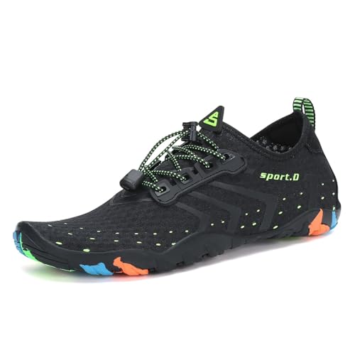 SAGUARO Water Shoes Women – Swim Shoes, Quick-Dry Barefoot Aqua Socks for Beach, Pool, Surfing and Outdoor Activities Black 8 - Image 1
