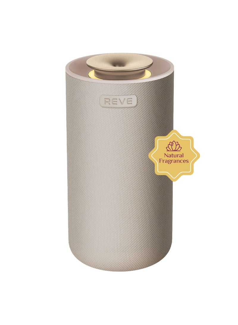 REVE SCENTS جهاز توزيع العطور REVE للسيارة برائحة تدوم طويلاً لجهاز المنزل والسيارة، جهاز عطرية أساسية بدون ماء، يعمل لمدة 10 ساعات، قابل لإعادة الشحن مع ضوء LED مدمج - Image 1