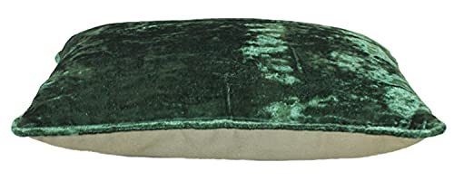 Dekor World 2 Piece Regular Cotton Velvet Collection Pillow Cover (Dark Green, 12x20 inches or 30x50 cm)-for Living Room and Bedroom - Image 2