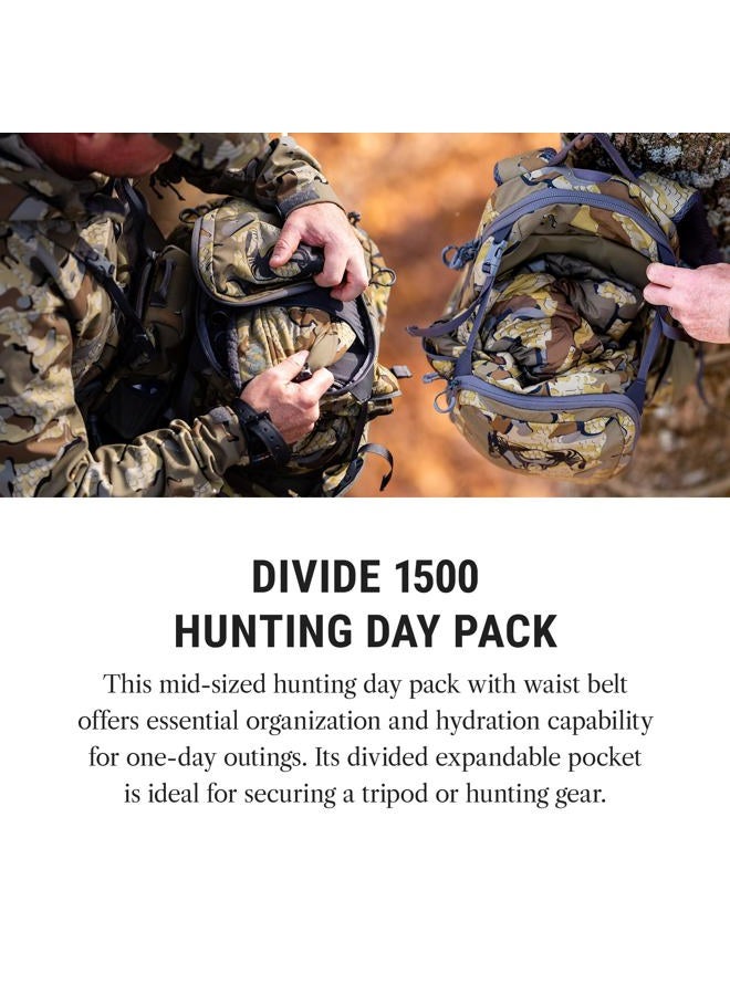 KUIU Divide 1500 Hunting Day Pack, 25L Lightweight Mid-Sized Backpack with Expandable Divide Pocket, Hydration Compatible - Image 2