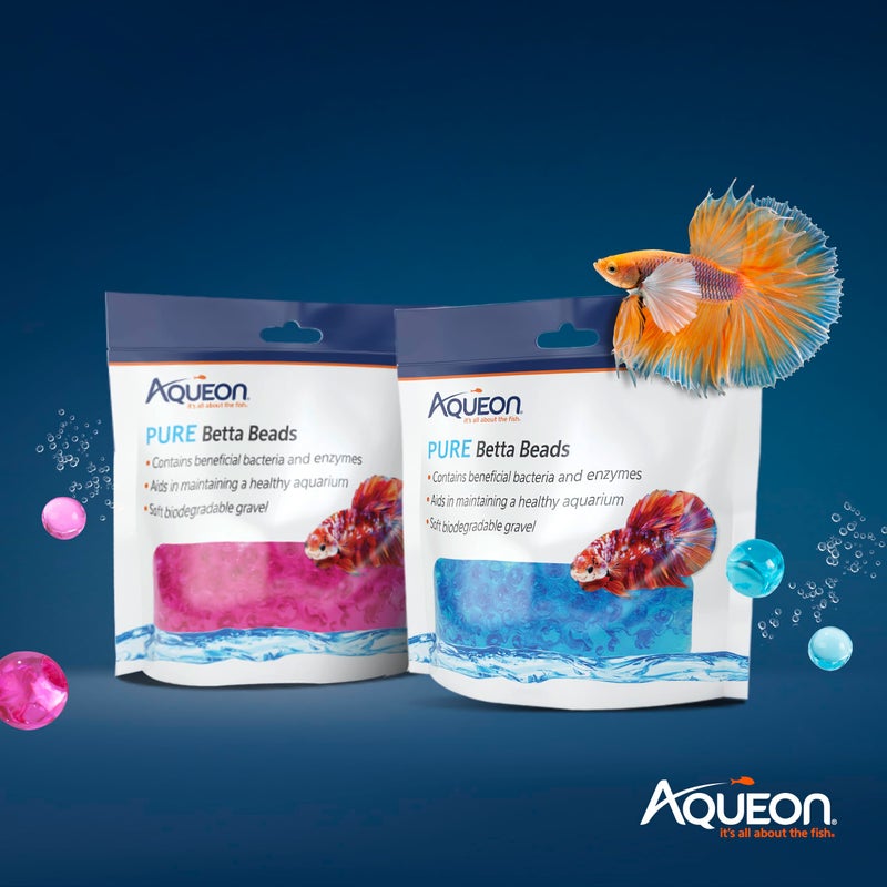 Aqueon PURE Betta Beads, Water Care for Unfiltered Aquariums, Maintains Clear Water and Helps Breakdown Organic Sludge, Blue - Image 4