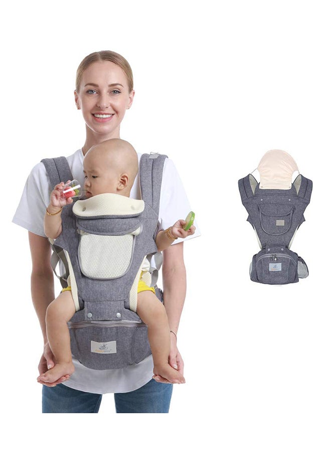 تدوو حاملة أطفال متعددة الوظائف 6 في 1 بحزام خصر للأطفال من عمر 0 ​​إلى 36 شهرًا  - Image 1