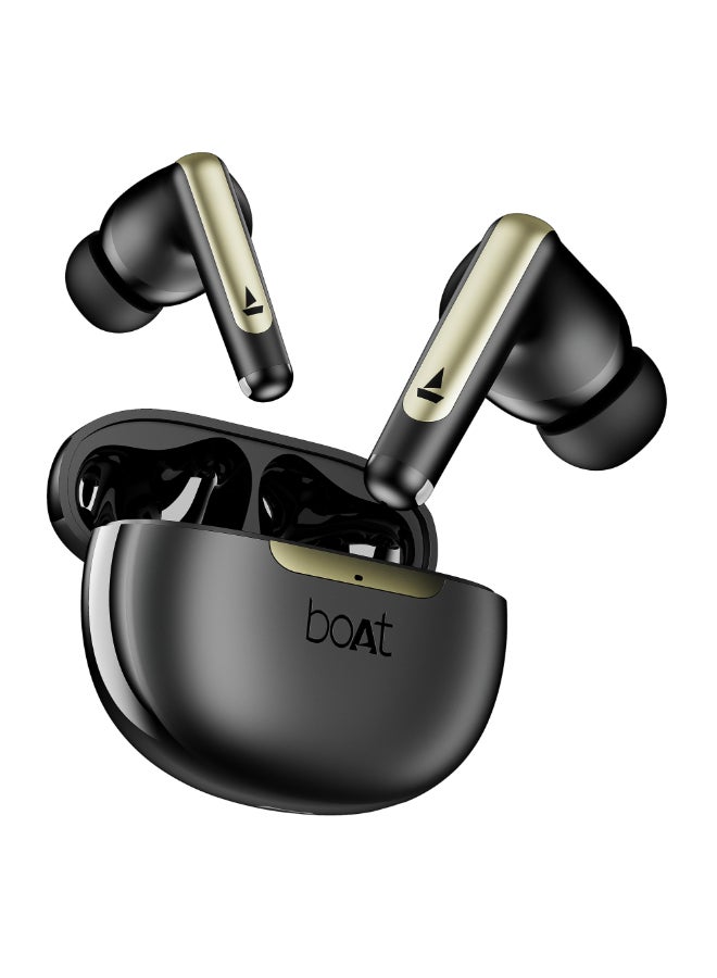 boAt Airdopes 141 Elite ANC, ANC(~35dB), 4Mics ENx Tech, 42H Battery, Fast Charge,Stream Ad Free Music via App Support, IPX5, Bluetooth Earbuds, TWS Ear Buds Wireless Earphones with mic (Black) Black - Image 1