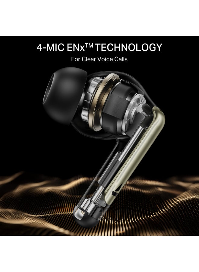 boAt Airdopes 141 Elite ANC, ANC(~35dB), 4Mics ENx Tech, 42H Battery, Fast Charge,Stream Ad Free Music via App Support, IPX5, Bluetooth Earbuds, TWS Ear Buds Wireless Earphones with mic (Black) Black - Image 4