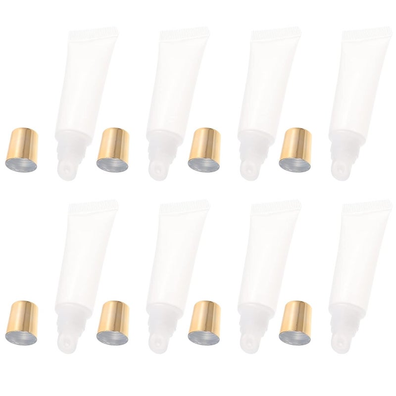 10pcs Mini Lip Gloss Lip Glazes Tubes 10ml Travel Size Durable Plastic Perfect for Indoor Outdoor Use - Image 1