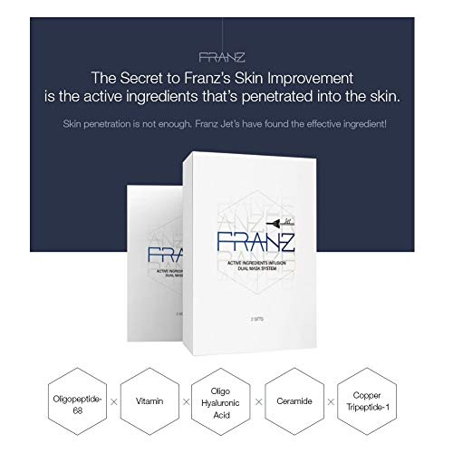 FRANZ Dual Mask Jet 2EA (Mask 25ml x2ea Elixir 3ml x2ea) 'K-beauty' - Image 4