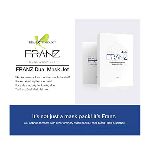 FRANZ Dual Mask Jet 2EA (Mask 25ml x2ea Elixir 3ml x2ea) 'K-beauty' - Image 2