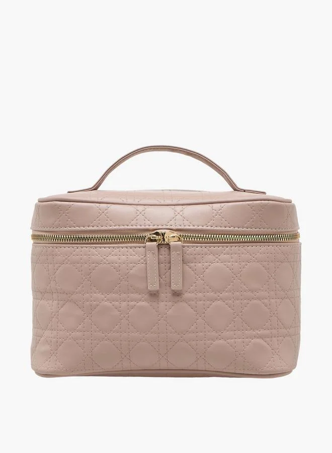 Splash FAV Quilted Makeup Bag with Handle