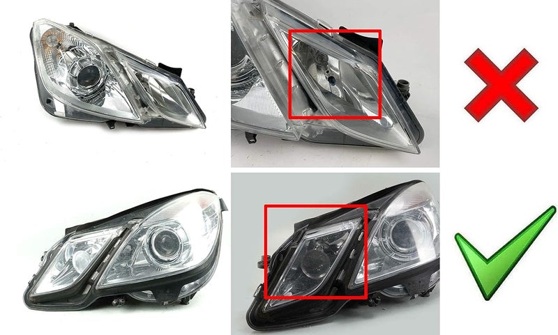 iJDMTOY HID Matching Xenon White LED Parking Position Light Assembly For 2010-13 Mercedes W212 E-Class E350 E550 E63 AMG Pre-LCI - Image 2