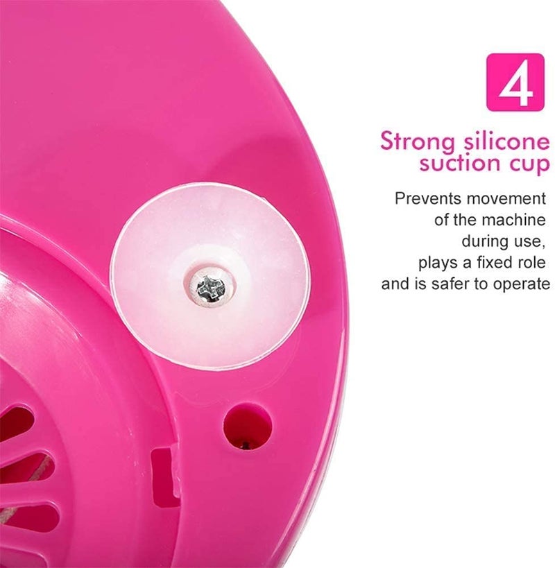 SANGOZ SANGOZS Cotton Candy Maker Machine Electric Sugar Floss Homemade Hard Sugar Free Candy with Detachable Splash Guard Sugar Spoon 10 Bamboo Sticks for Kids Carnival PartyPack of 1  - Image 3
