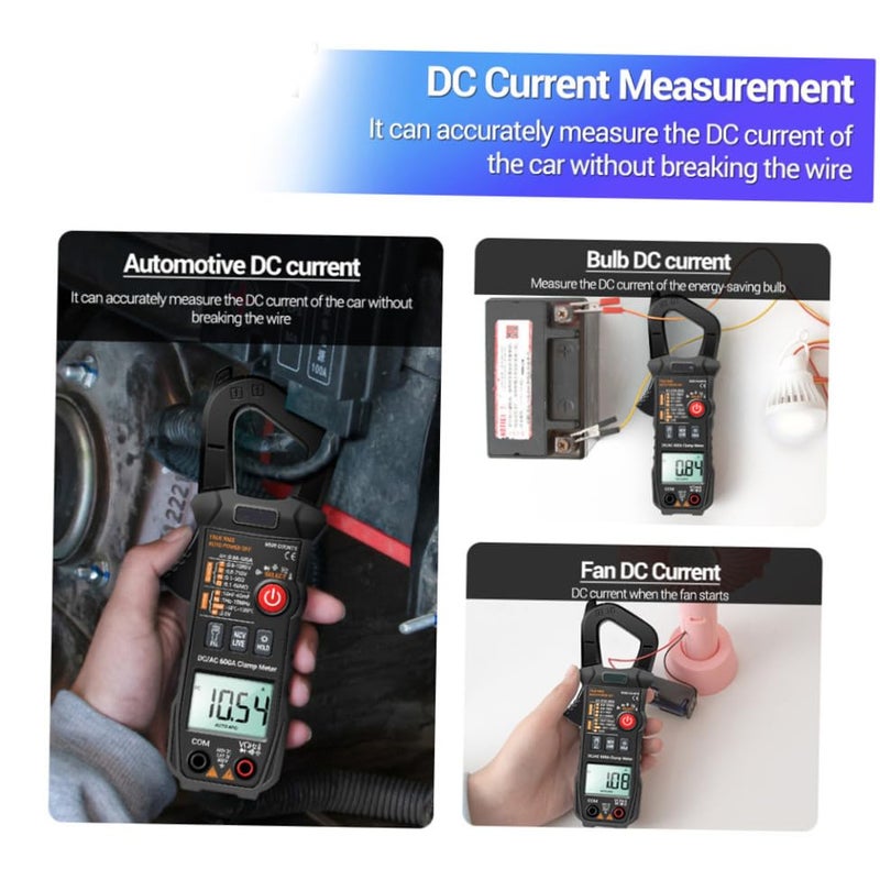 PRETYZOOM Digital Clamp Meter 600a Ac/dc Voltage Tester Current Detector Non-Contact Dc Current Measurement Tool for Electrical Testing - Image 5