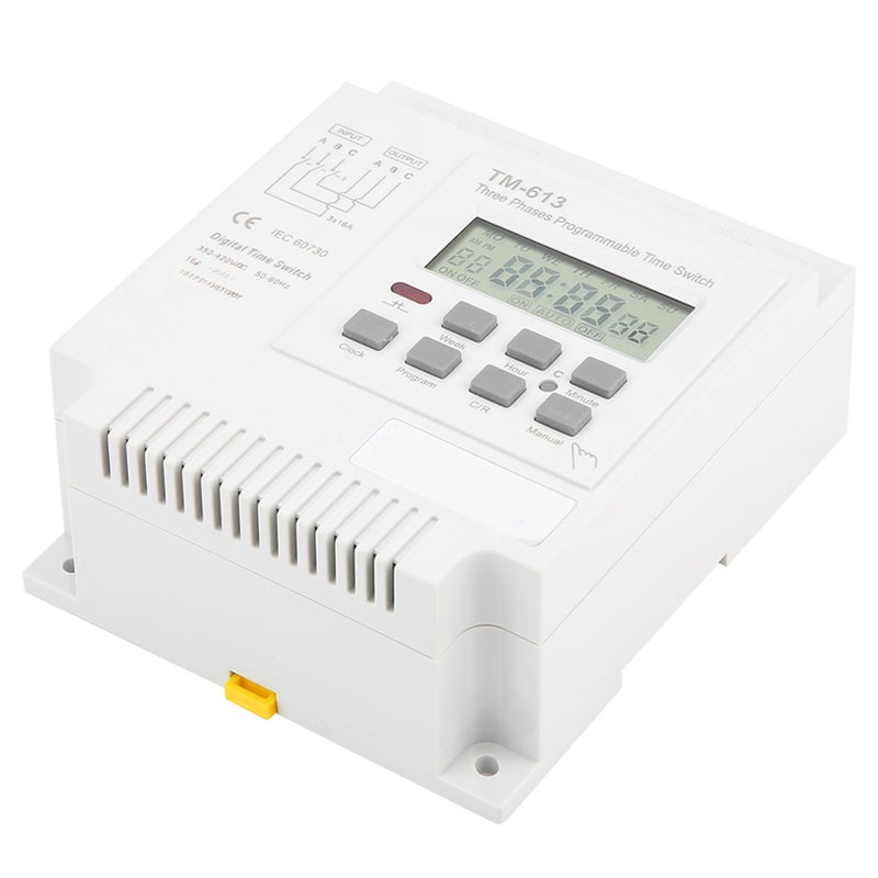 TM-163 ثلاث مراحل 380V مؤقت تحكم رقمي ذكي قابل للبرمجة أسبوعياً - Image 5