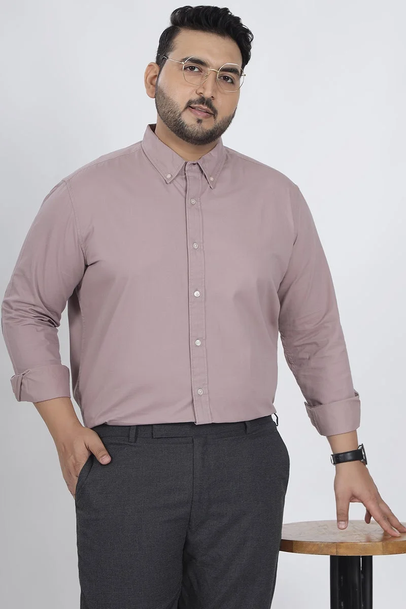 SNITCH Elbow Patch Plus Size 100% Cotton Shirt