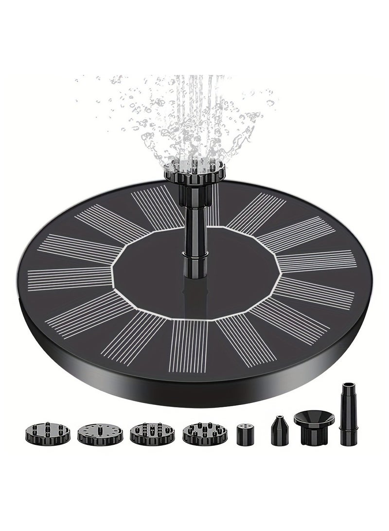 ELIKLIV Solar 16cm Direct Spray Fountain with 6 Nozzles to Create Garden Water Features, Essential for Bird Feeding Basins and Small Ponds (No Battery Included) - Image 2
