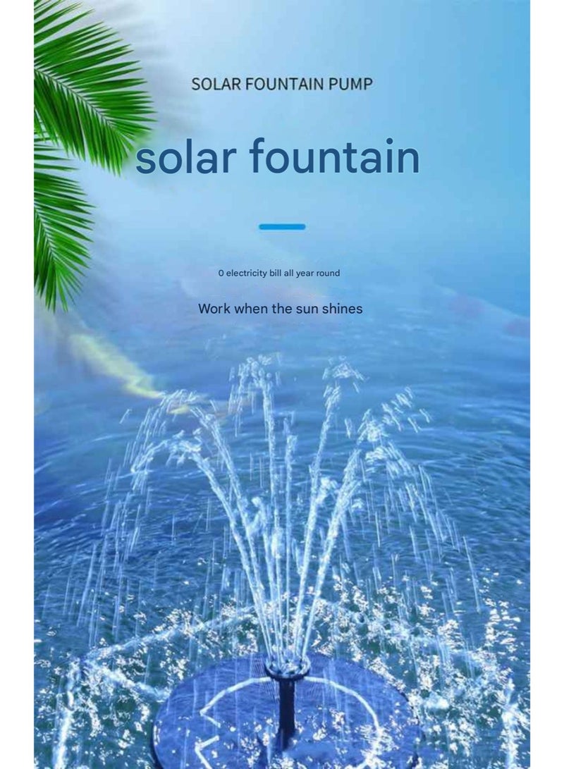 ELIKLIV Solar 16cm Direct Spray Fountain with 6 Nozzles to Create Garden Water Features, Essential for Bird Feeding Basins and Small Ponds (No Battery Included) - Image 4