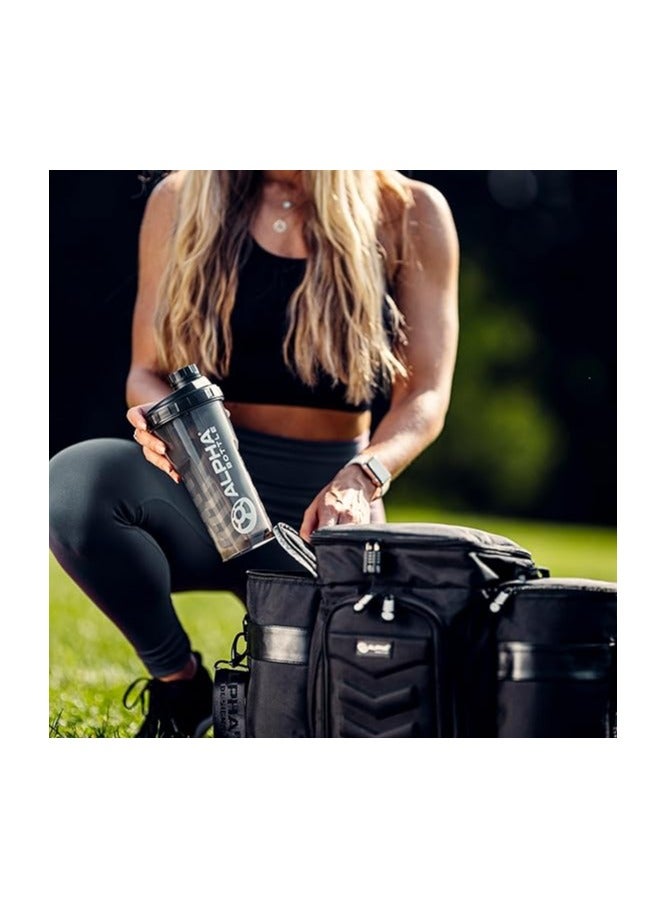Generic Protein Shaker Bottle | 1000ml Gym Cup | for Protein Powder Shakes & Sports Supplements | Pre Workout Mixer | BPA Free | 1L | black - Image 4