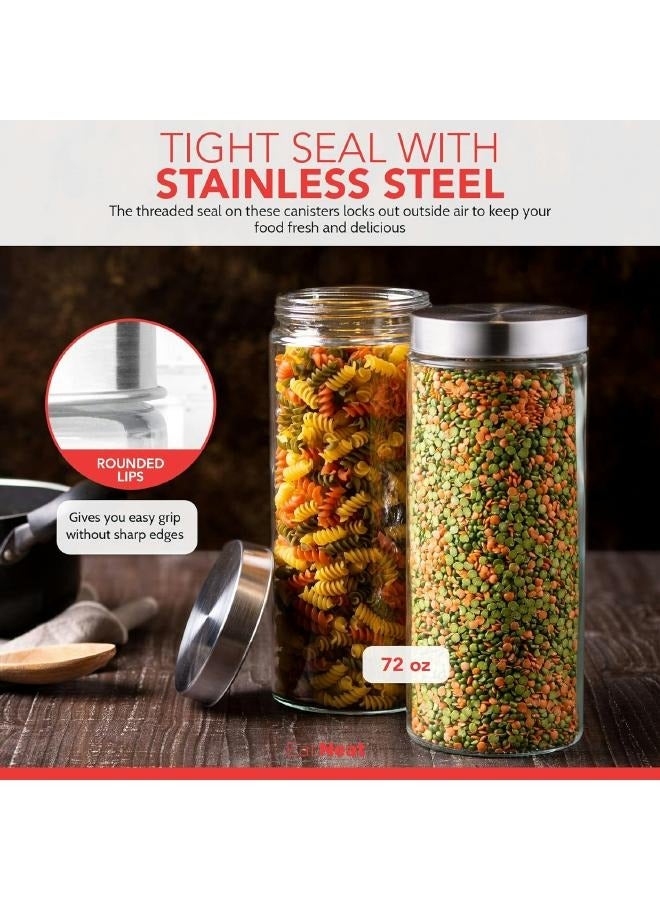 LOFT NIXO,JAR,2 pec,STORAGE-2 LITER,D11XH27.6CMS,GLASS-135299 - Image 5