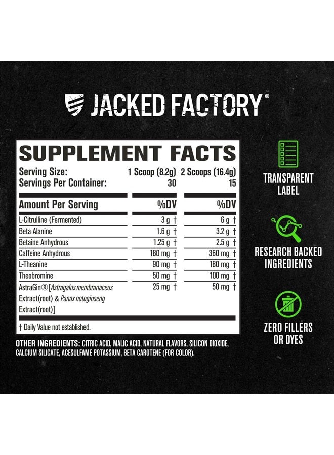 Jacked Factory NITROSURGE Pre Workout Supplement - for Energy, Instant Strength Gains, Clear Focus, Intense Pumps - Nitric Oxide Booster & Preworkout Powder with Beta Alanine - 30 Servings, Pineapple - Image 5