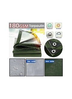 The Bros Large Tarpaulin Waterproof Heavy Duty,Heavy Duty Tarp Tarpaulin Reinforced Eyelets Thick 160g/m² For Covering, Protecting Or Concealing,Silver,4m x 4m  - Image 3
