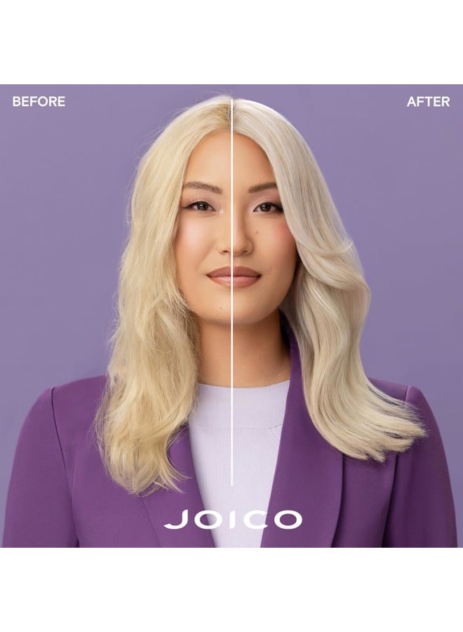 JOICO Color Balance Purple Conditioner | For Cool Blonde, Gray Hair | Eliminate Brassy Yellow Tones | Boost Color Vibrancy & Shine | UV Protection | With Rosehip Oil & Green Tea Extract | 8.5 Fl Oz - Image 2