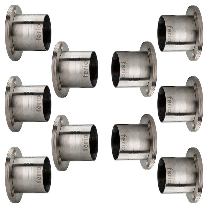 Ferio Curtain Holders Heavy Duty Stainless Steel Material Wall to Wall Brackets for Curtain Rod Holder Hook Curtain Brackets Set of 10 Parda Holder for Home Decor and Window Accessories (Pack of 10) - Image 3