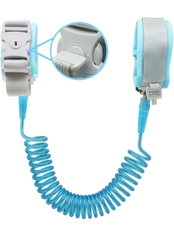 Socub Anti Lost Wrist Link (8.2ft), Breathable Toddler Leash Wrist for Child Safety, Wrist Link for Kids with Key Lock, Blue - Image 1