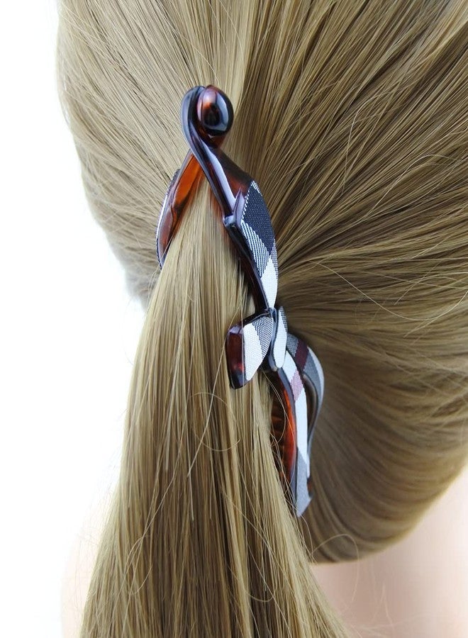 Meilliwish Noble Wedding Beautiful Banana Hair Clip for Women(H87)(Black) - Image 5