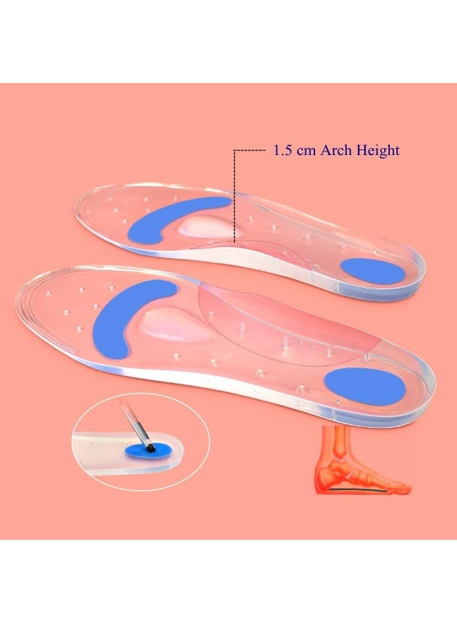 LuckyNov Silicone Medical Insole with Extra Support to Relieve Foot Pain and Absorb Shock(41-42) - Image 3