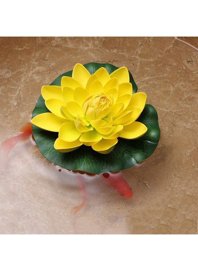 Everbuy - Everbuy Floating Flower Artificial Water Lotus, Home and Party Decorations 7 inch Random Color Assorted Artificial Flower (Pack of 6) - Image 1