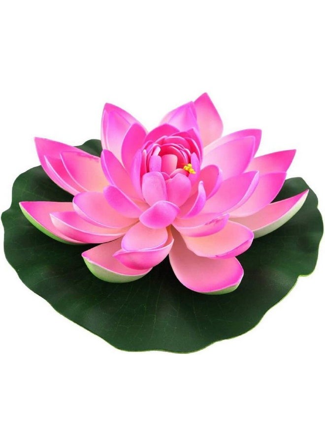 Everbuy - Everbuy Floating Flower Artificial Water Lotus, Home and Party Decorations 7 inch Random Color Assorted Artificial Flower (Pack of 6) - Image 1