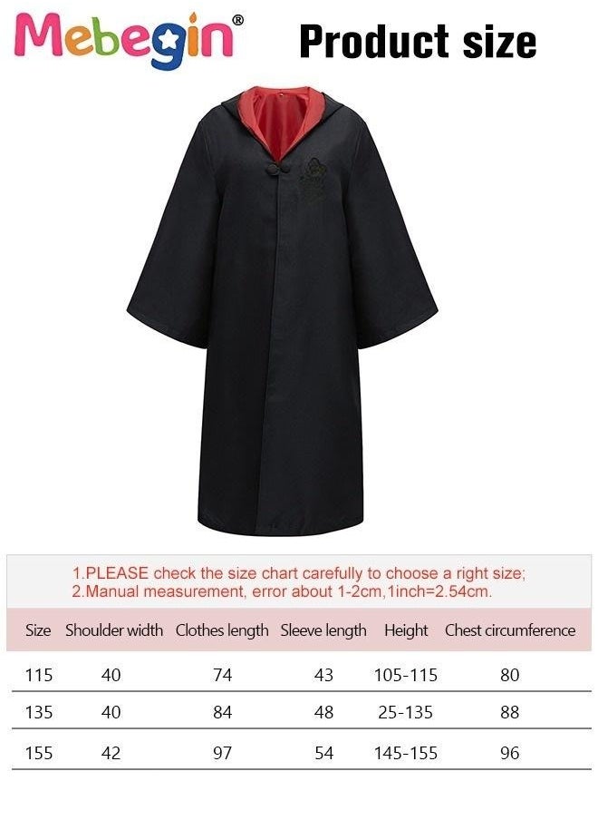 MEBEGIN Wizard School Robe Set with Wand, Wizarding World Outfit, Popular Character Cosplay Costume, Suitable for Role-playing Activities and Themed Parties, Made of Comfortable Fabric  - Image 3