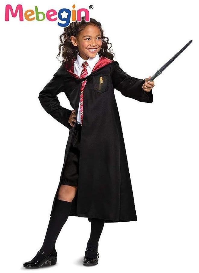 MEBEGIN Wizard School Robe Set with Wand, Wizarding World Outfit, Popular Character Cosplay Costume, Suitable for Role-playing Activities and Themed Parties, Made of Comfortable Fabric  - Image 1